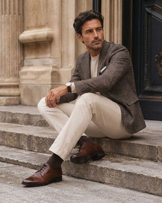 Narrow fit Italian dress shoes for men