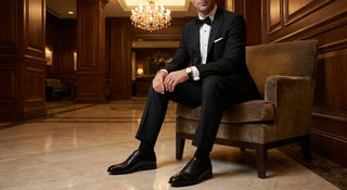 Alligator dress shoes for black-tie events