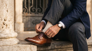 Italian dress shoes for the groom on his wedding day