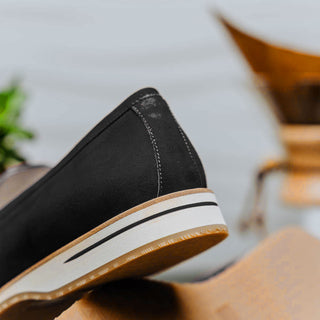 Zelli Italia Meo 3 Men's Shoes Black Suede Goat Skin Penny Loafer (ZEL1002)