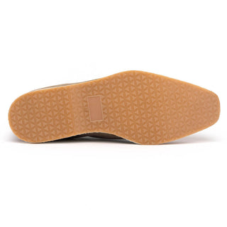 Zelli Italia Meo 3 Men's Shoes Taupe Suede Goat Skin Penny Loafer (ZEL1002)