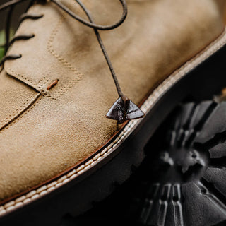 Zelli Italia Campo Men's Shoes Oak Wax Finish Goat-Skin Suede Derby (ZEL1041)