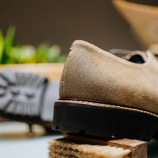 Zelli Italia Campo Men's Shoes Oak Wax Finish Goat-Skin Suede Derby (ZEL1041)