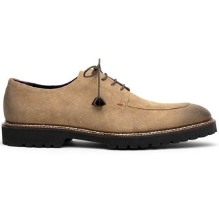 Zelli Italia Campo Men's Shoes Oak Wax Finish Goat-Skin Suede Derby (ZEL1041)