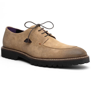 Zelli Italia Campo Men's Shoes Oak Wax Finish Goat-Skin Suede Derby (ZEL1041)
