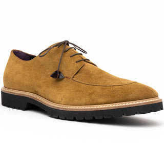 Zelli Italia Campo Men's Shoes Tobacco Goat-Skin Suede Derby (ZEL1042)