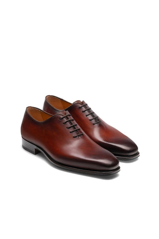 Magnanni 20702 Crucero Cognac Leather Whole-cut Oxfords (MAGS1045)