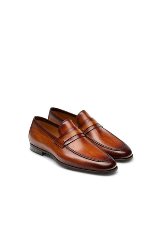 Magnanni 23822 Daniel Brown Leather Penny Loafers (MAGS1008)