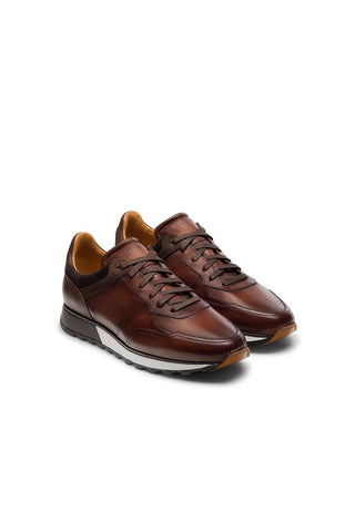 Magnanni 23961 Arco Medium Brown Suede / Leather Casual Sneakers (MAGS1081)
