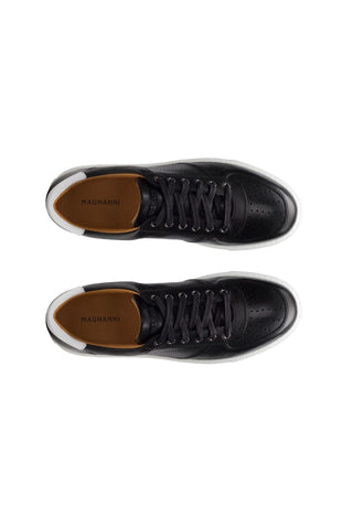 Magnanni 24425 Griffith Lo Black Leather Casual Sneakers (MAGS1084)