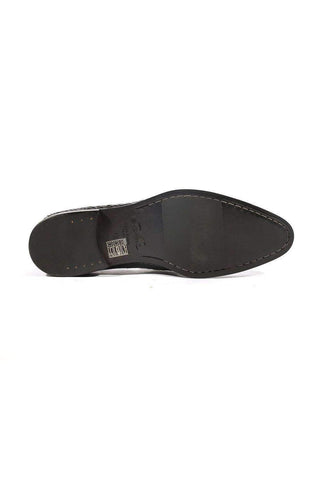 Corvari Designer Men's Designer Shoes Rio Black Snake Textured Leather Loafers (COR1005)