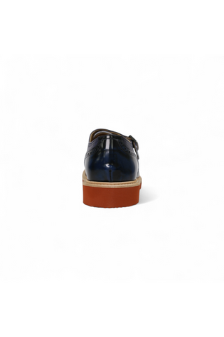 Dino Bigioni Designer Shoes Men's Italian Shade Fume Indigo Loafers (DB1007)