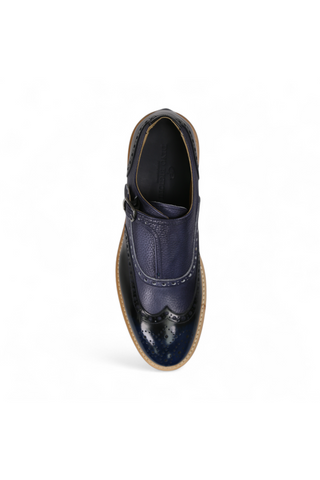 Dino Bigioni Designer Shoes Men's Italian Shade Fume Indigo Loafers (DB1007)