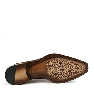 Ambrogio by Mezlan Men's Shoes Calf-Skin Leather Asymmetric Cap-Toe Oxfords (AMZ1019)