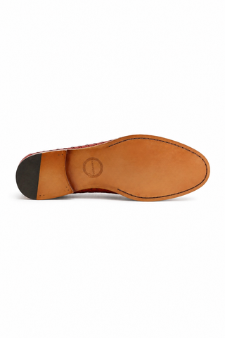 Ambrogio 21101 Woven Leather Penny Loafer-AmbrogioShoes