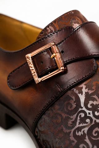 Ambrogio 21296 Leather Single Monk-Strap-AmbrogioShoes