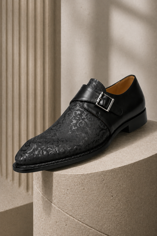 21296 Leather Single Monk-Strap-Dellamoda