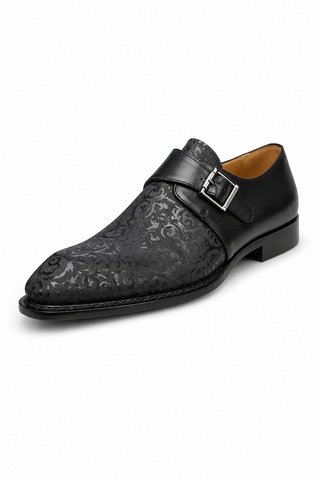 21296 Leather Single Monk-Strap-Dellamoda