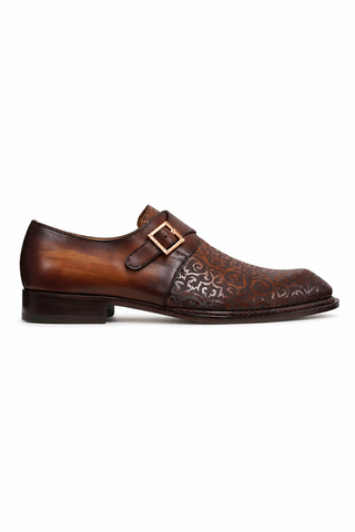 Ambrogio 21296 Leather Single Monk-Strap-AmbrogioShoes