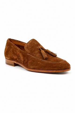 Ambrogio 9899 Suede Tassel Loafers