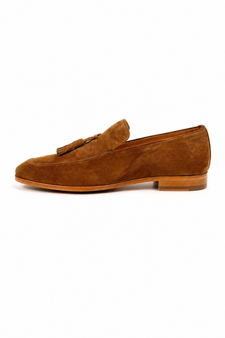 Ambrogio 9899 Suede Tassel Loafers-AmbrogioShoes
