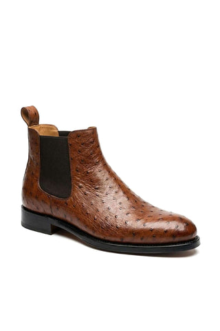 Ambrogio Anthony Ostrich Chelsea Boot