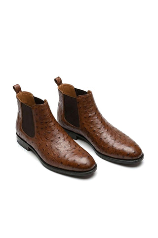 Ambrogio Anthony Ostrich Chelsea Boot