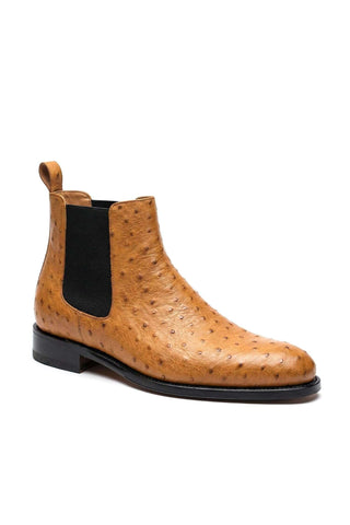 Ambrogio Anthony Ostrich Chelsea Boot