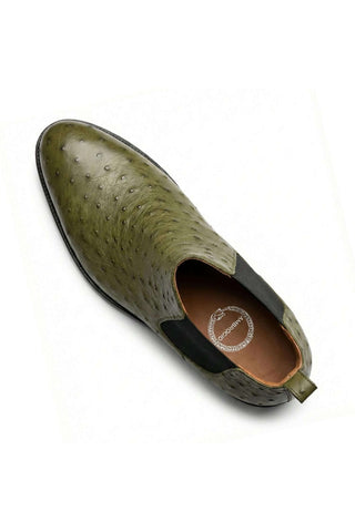 Ambrogio Anthony Ostrich Chelsea Boot