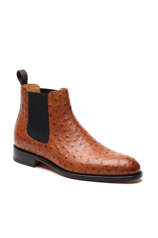 Ambrogio Anthony Ostrich Chelsea Boot