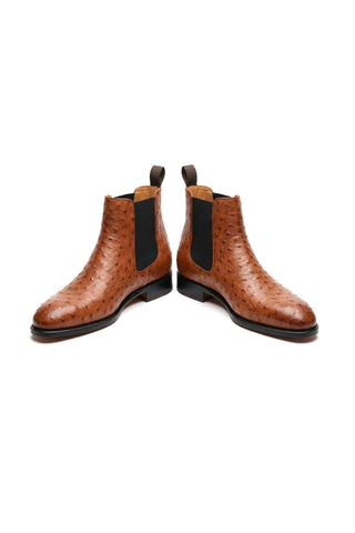 Ambrogio Anthony Ostrich Chelsea Boot