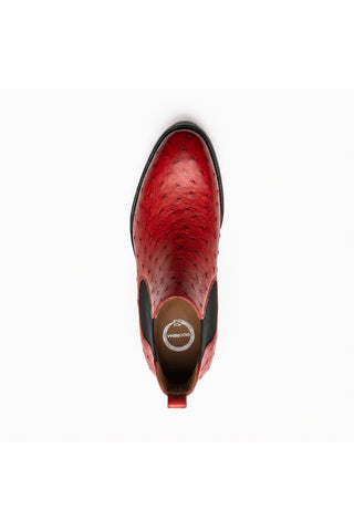 Ambrogio Anthony Ostrich Skin Chelsea Boot-AmbrogioShoes
