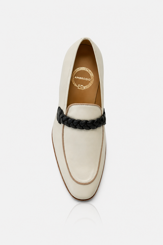 Ambrogio Braided Nappa Loafer-AmbrogioShoes