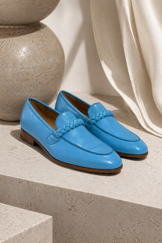 Ambrogio Braided Nappa Loafer-AmbrogioShoes