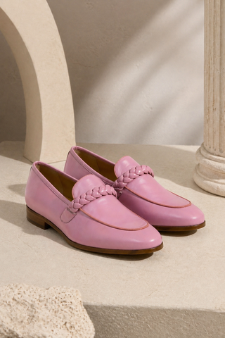 Ambrogio Braided Nappa Loafer-AmbrogioShoes