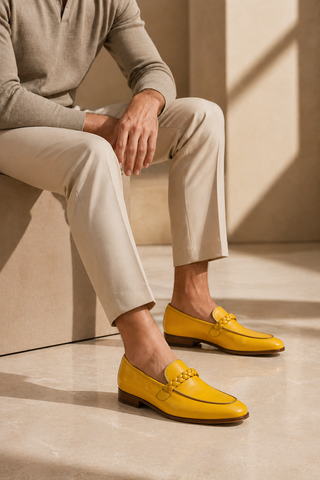 Ambrogio Braided Nappa Loafer-AmbrogioShoes