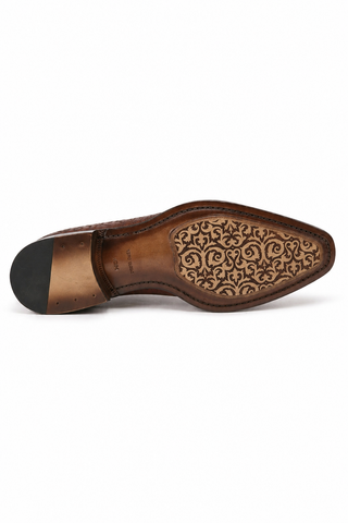 Ambrogio Calf-Skin Leather Asymmetric Cap-Toe Oxfords (AMZ1019)-AmbrogioShoes