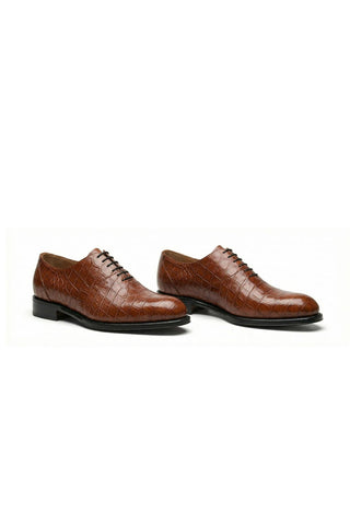 Ambrogio "Cyrus" Alligator Wholecut Oxford-AmbrogioShoes