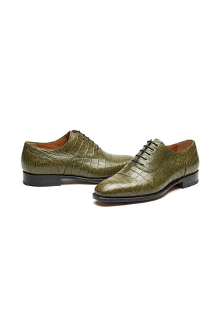 Ambrogio "Cyrus" Alligator Wholecut Oxford-AmbrogioShoes