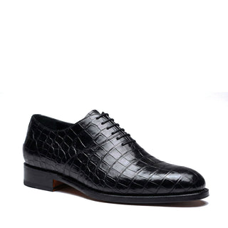 Ambrogio "Cyrus" Wholecut Alligator Skin Oxfords-AmbrogioShoes