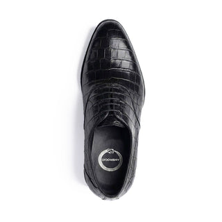 Ambrogio "Cyrus" Wholecut Alligator Skin Oxfords-AmbrogioShoes