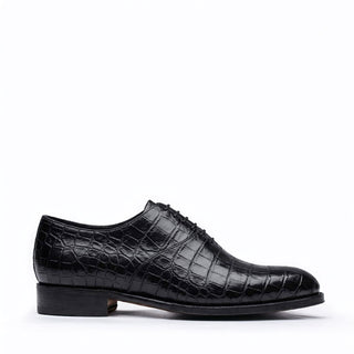Ambrogio "Cyrus" Wholecut Alligator Skin Oxfords-AmbrogioShoes