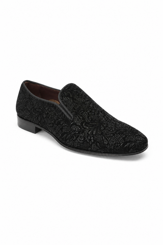 Ambrogio Glass Suede Slip-On Formal Dress Loafers (AMZ1021)-AmbrogioShoes