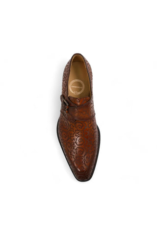 Ambrogio Calf-Skin Leather Single Monk Strap (AMZ1018)-AmbrogioShoes