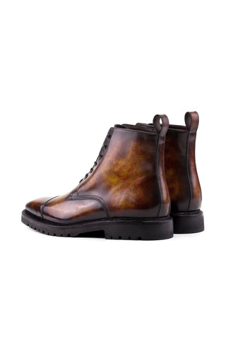 Ambrogio Luxury Fire Patina Leather Jumper Boots (AMB2544)-AmbrogioShoes