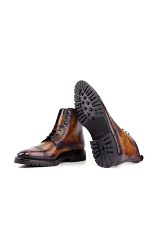 Ambrogio Luxury Fire Patina Leather Jumper Boots (AMB2544)-AmbrogioShoes