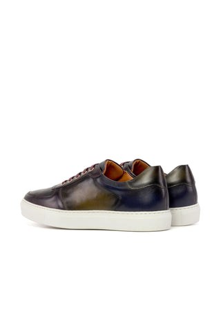Ambrogio Luxury Multi Colors Calf-Skin Leather Trainer Sneakers (AMB2539)-AmbrogioShoes