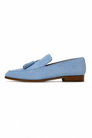 Ambrogio Suede Tassels Loafers (AMZ1002)-AmbrogioShoes