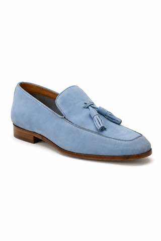 Ambrogio Suede Tassels Loafers (AMZ1002)-AmbrogioShoes