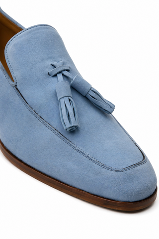 Ambrogio Suede Tassels Loafers (AMZ1002)-AmbrogioShoes